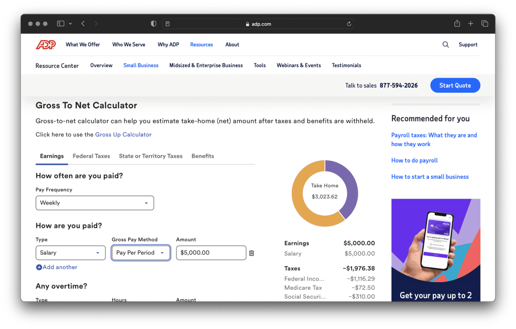 Adp Salary Calculator: Estimate Your Take-home Pay After Taxes