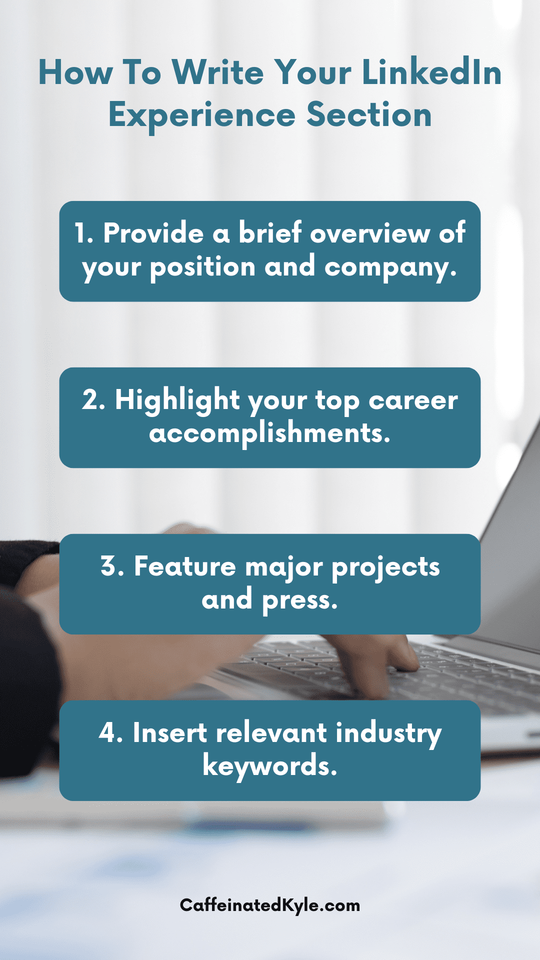 How To Write Your Linkedin Experience Section With Example How To Write Your Linkedin Experience Section With Example