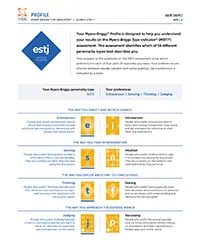Sample MBTI Assessment Report